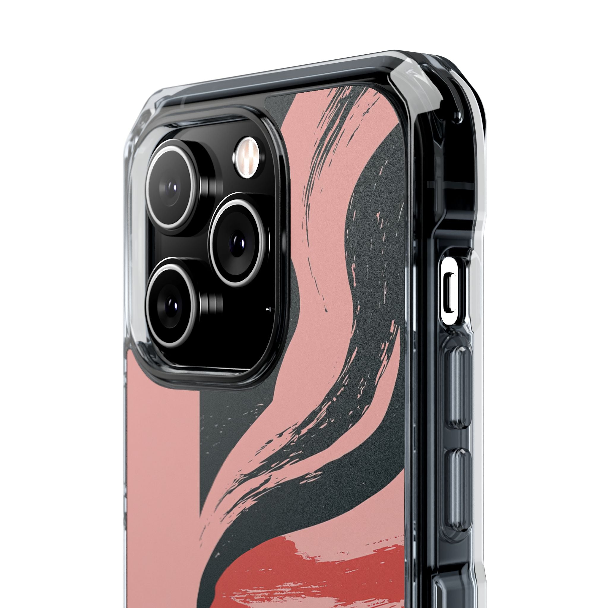 Pink Impact MagSafe Phone Case for iPhone - Cinder Rose Plume