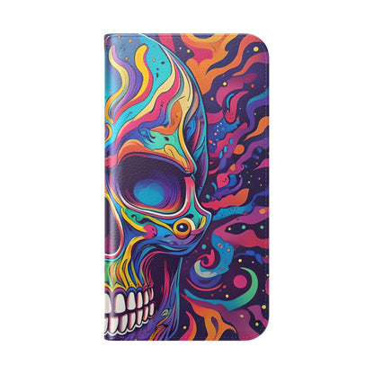 Psychedelic Skull - iPhone 15 Pro Max Case - Wallet