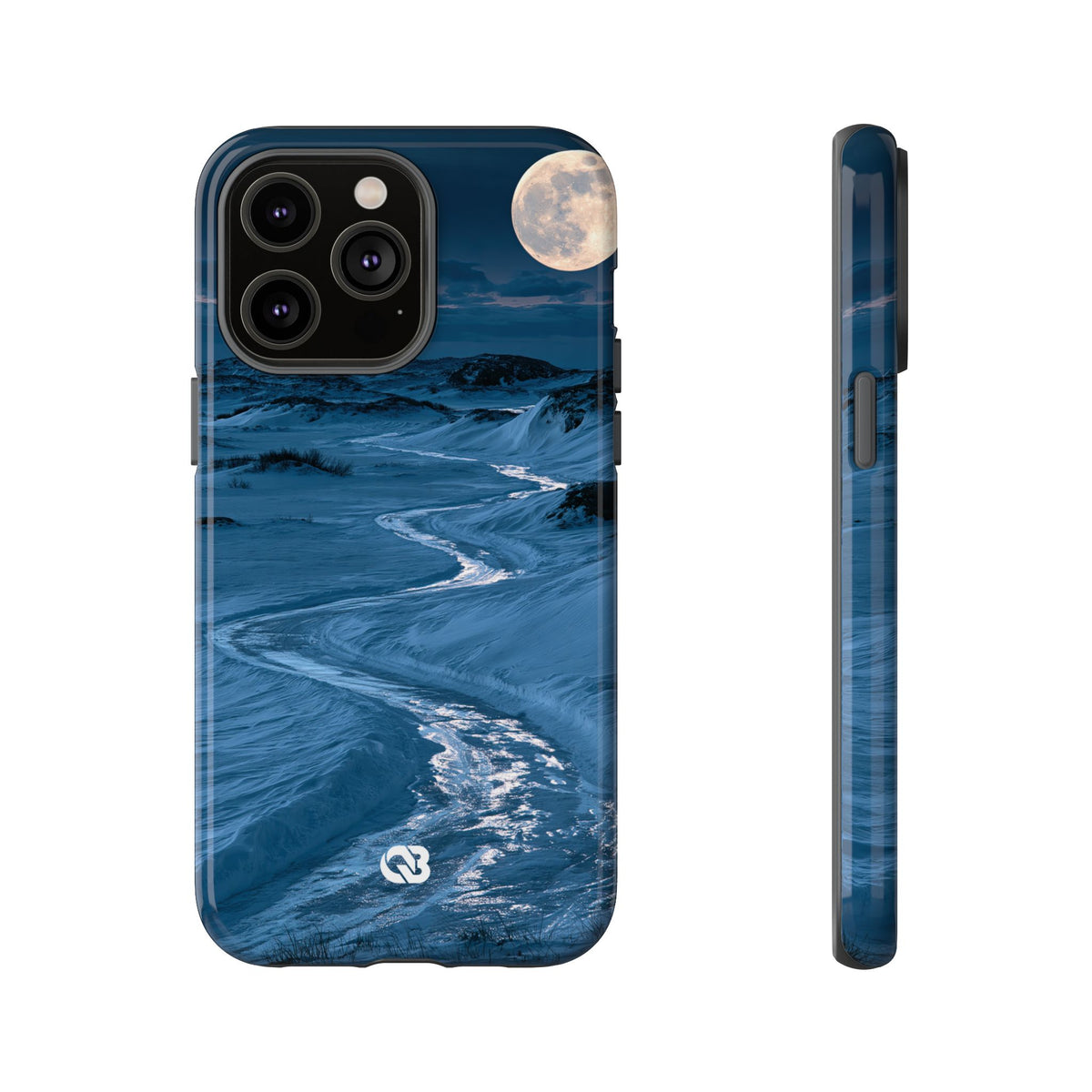 Arctic Moon Drift · Tough Phone Case for iPhone · Blue
