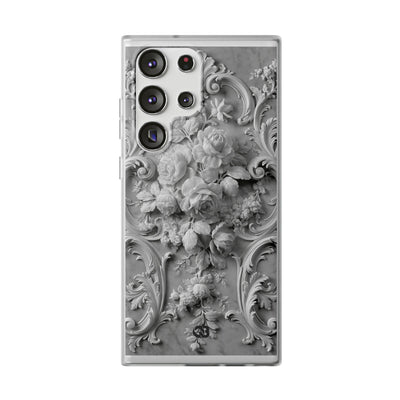 Rococo Marble Rose · Lite Phone Case for Samsung · White