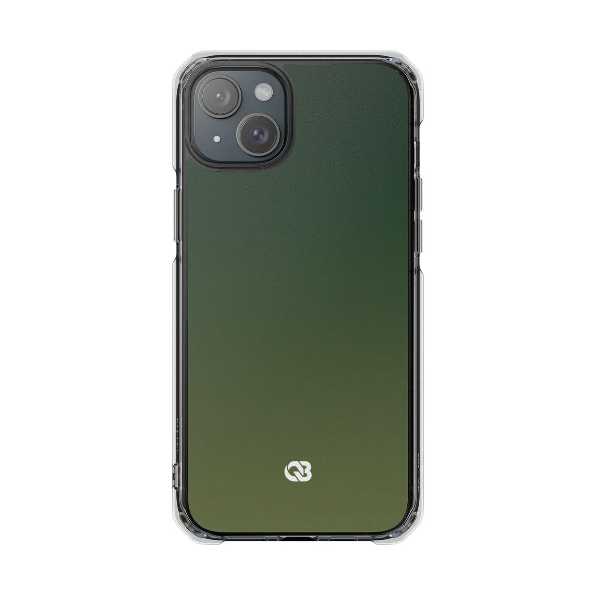 Evergreen Gradient · Clear Impact Magnetic Phone Case for iPhone ·  Green