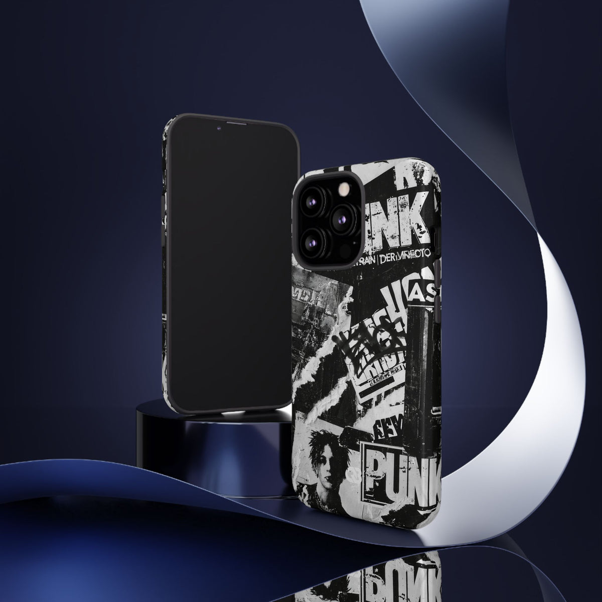 Underground Punk Collage · Tough Phone Case for iPhone · Black