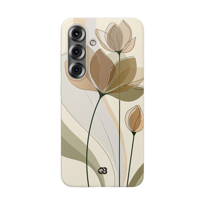 Translucent Petal Contour · Lite Phone Case for Samsung · Beige