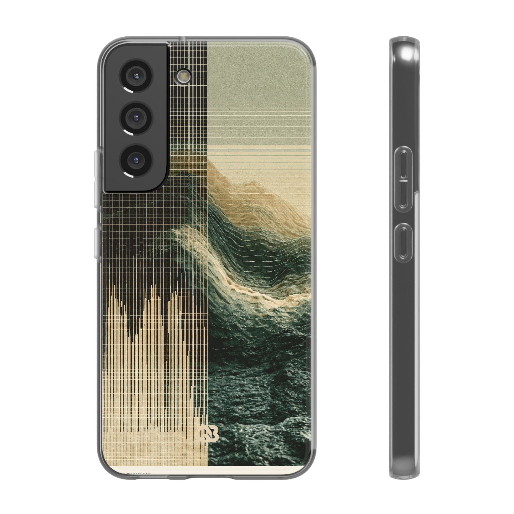 Beige Lite Phone Case for Samsung - Veridian Data Ridge