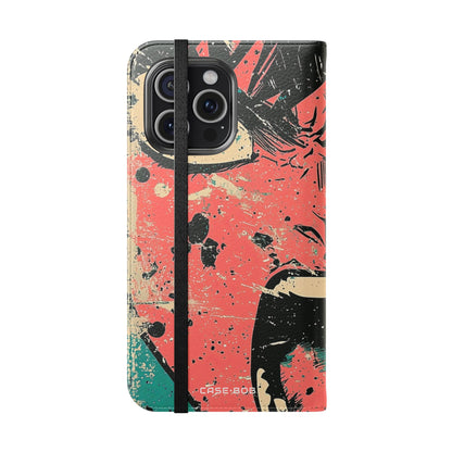 Shouting Face Burst - iPhone 15 Pro Max Case - Wallet