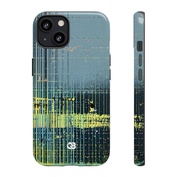 Acid Raster Circuit · Tough Phone Case for iPhone · Teal