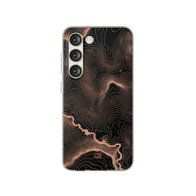 Orange Lite Phone Case for Samsung - Salmon Ridge Topo