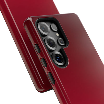 Red Tough Phone Case for Samsung - Crimson Velvet Fade