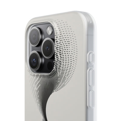 White Lite Phone Case for iPhone - Linear Torsion Grid