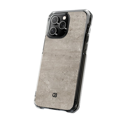 Grey Impact MagSafe Phone Case for iPhone - Brutalist Stone Grit