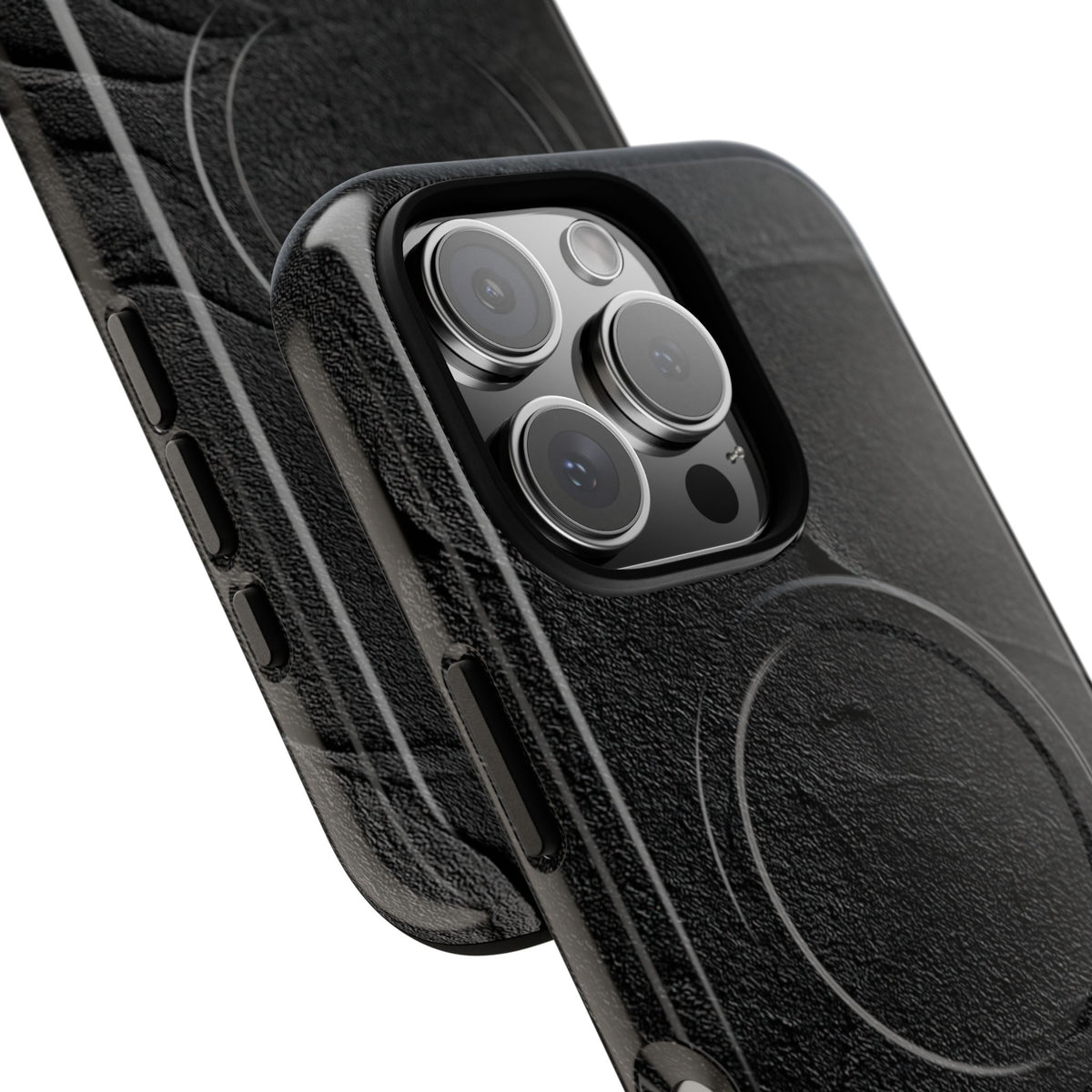 Obsidian Stucco Relief · Tough 2.0 Magnetic Phone Case for iPhone · Black