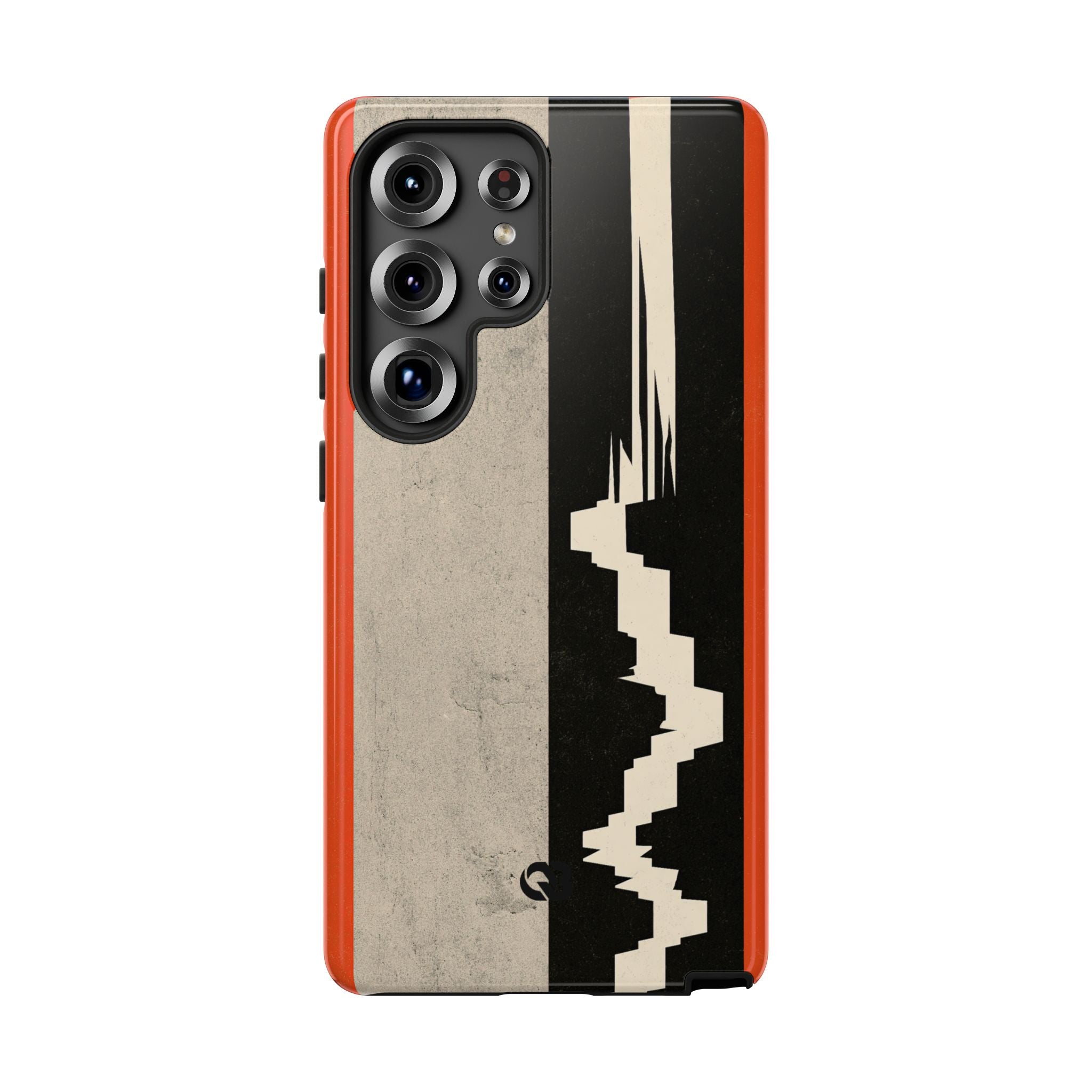Orange Tough Phone Case for Samsung - Orange Monolith Rift