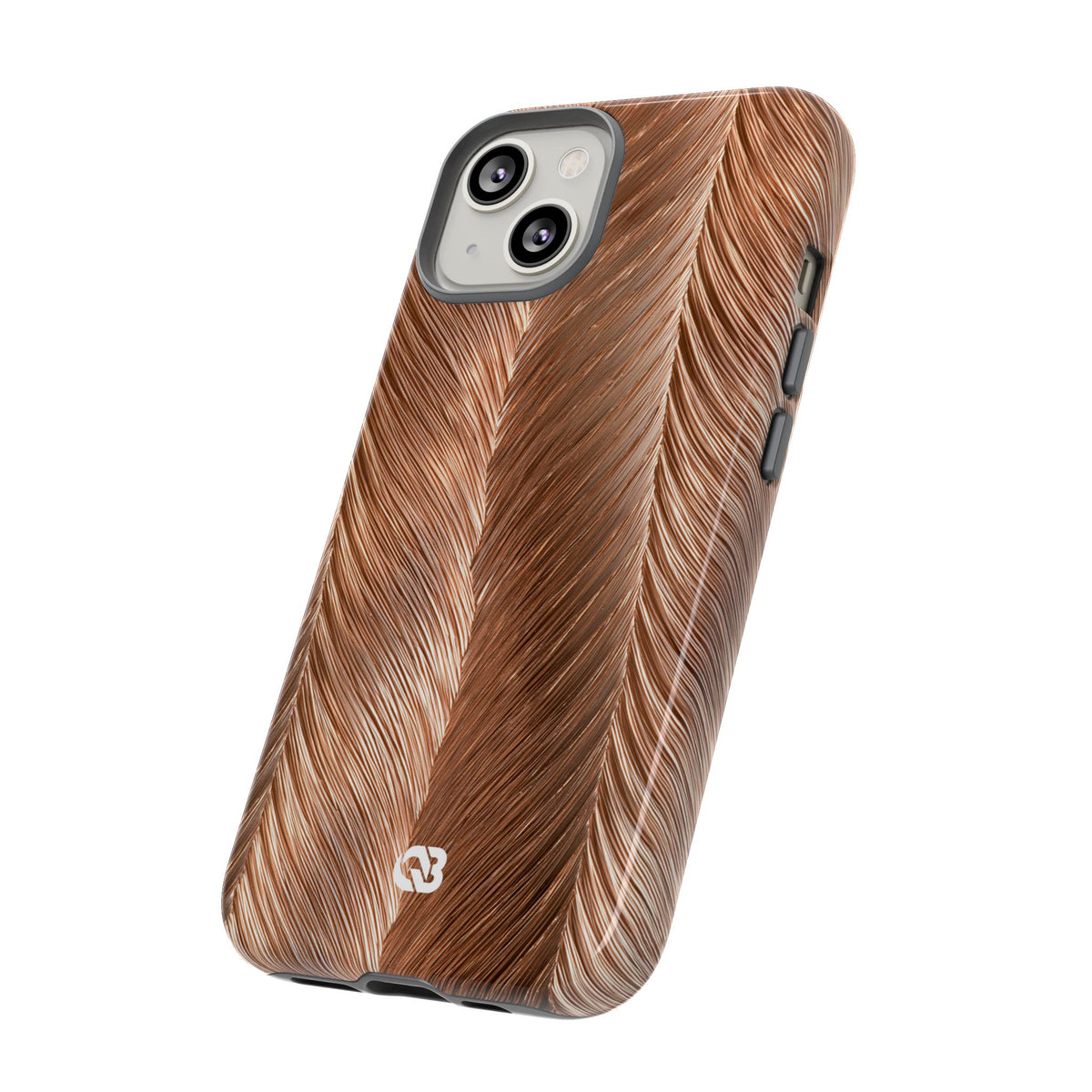 Rose Gold Weave · Tough Phone Case for iPhone · Brown