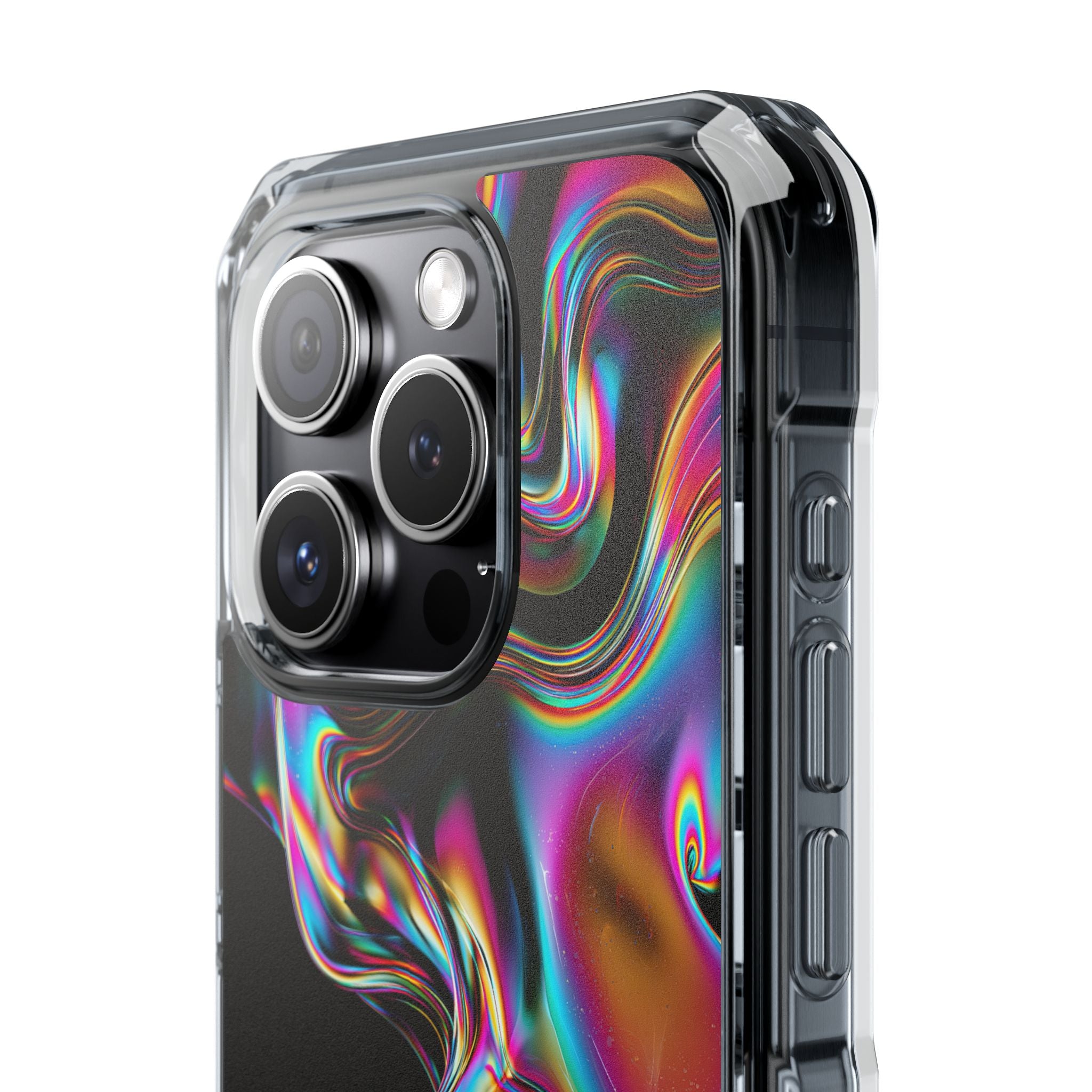Purple Impact MagSafe Phone Case for iPhone - Liquid Neon Chrome