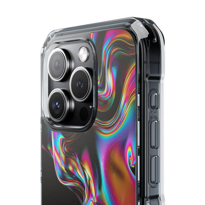 Purple Impact MagSafe Phone Case for iPhone - Liquid Neon Chrome