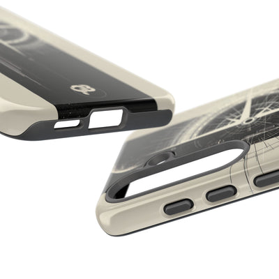 Beige Tough Phone Case for Samsung - Zenith Vector Spire