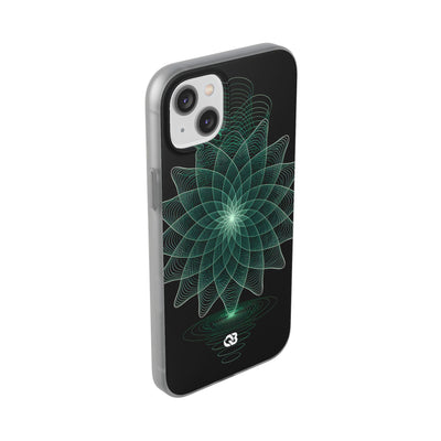 Verdant Harmonic Bloom · Lite Phone Case for iPhone ·  Black