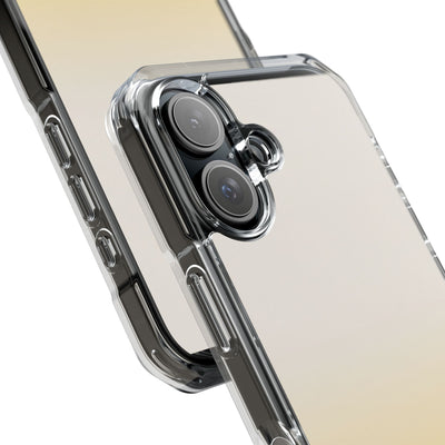 Solar Cream Ombre · Clear Impact Magnetic Phone Case for iPhone · Yellow