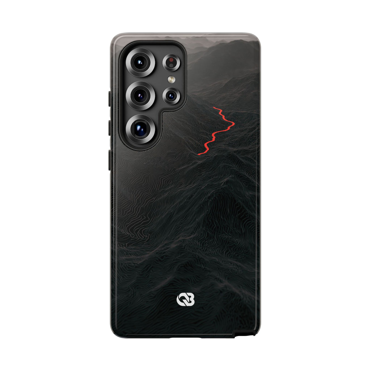 Crimson Ridge Pass · Tough Phone Case for Samsung · Black