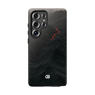 Crimson Ridge Pass · Tough Phone Case for Samsung · Black