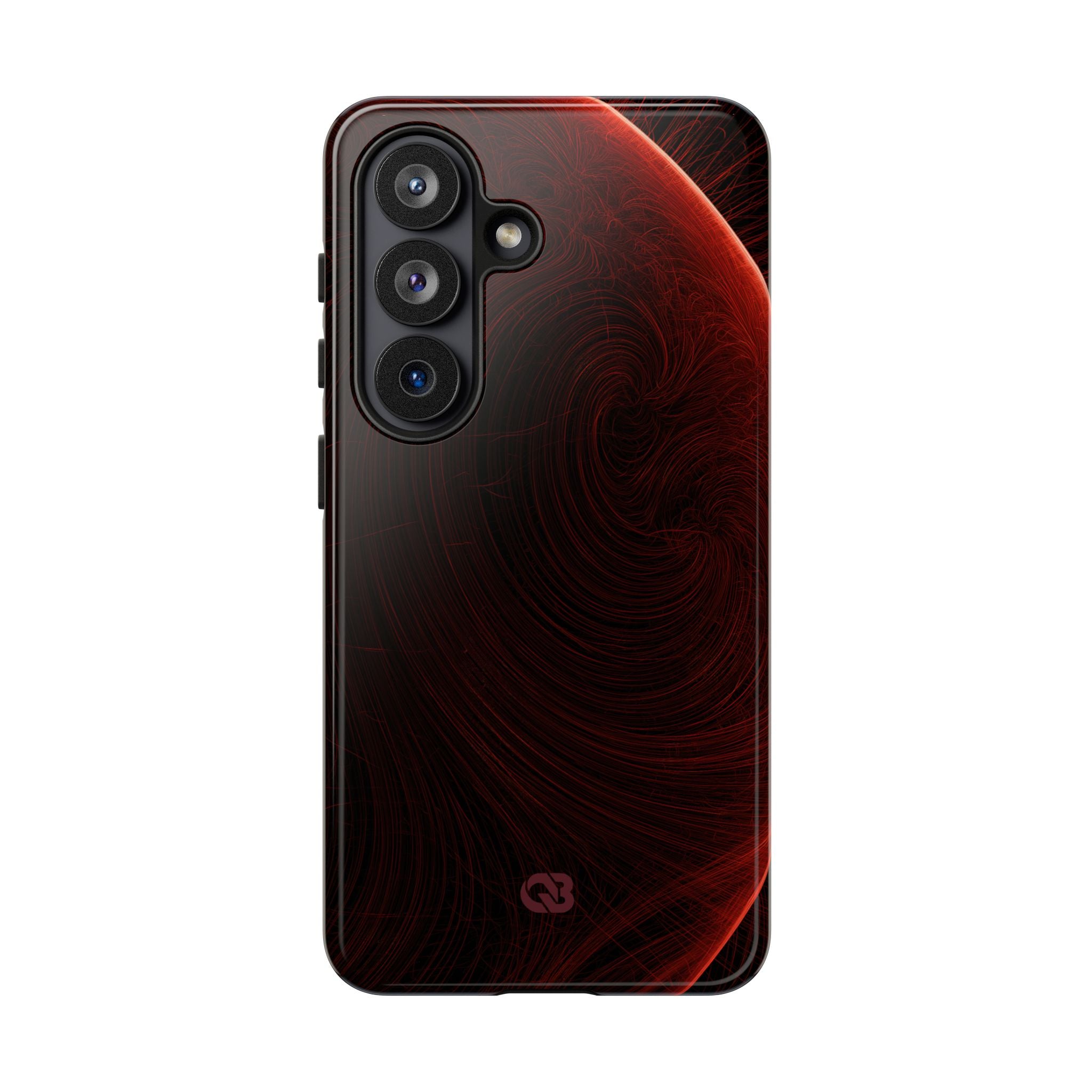 Red Tough Phone Case for Samsung - Crimson Flare Flux