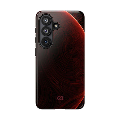 Red Tough Phone Case for Samsung - Crimson Flare Flux