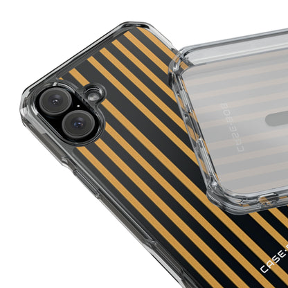 Golden Stripes iPhone 16 Plus Case - Impact