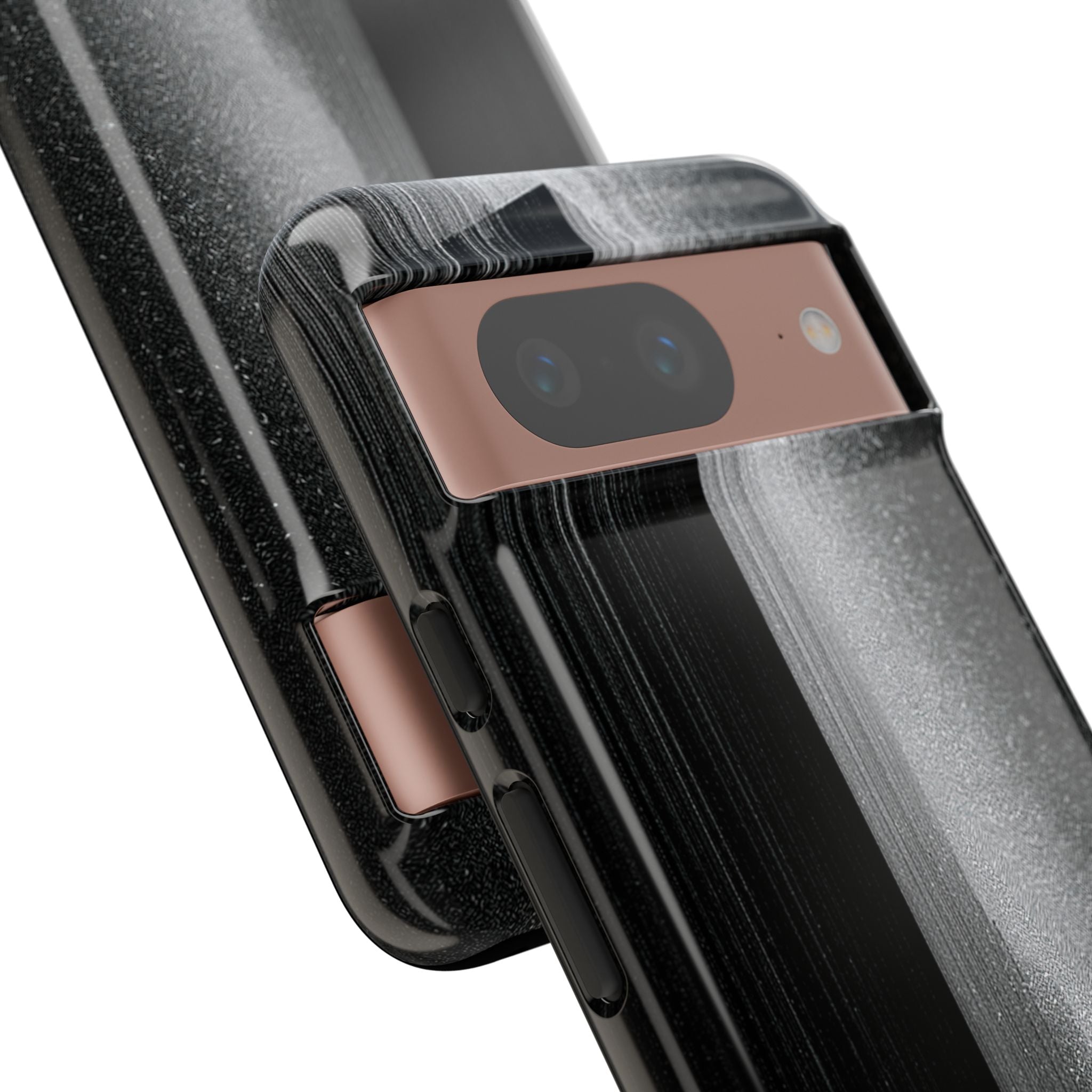 Black Tough Phone Case for Google Pixel - Brutalist Pixel Monolith