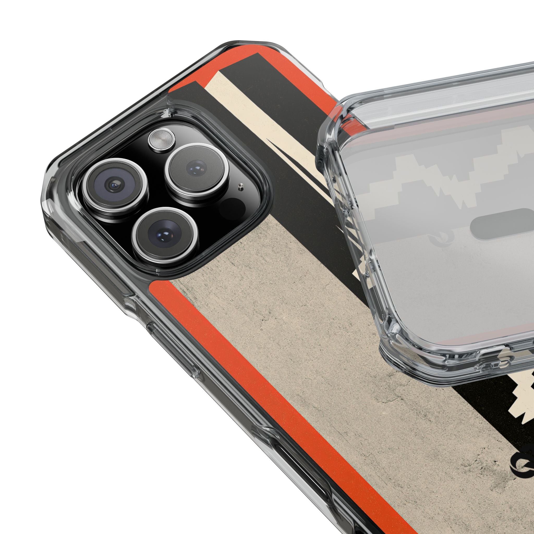 Orange Impact MagSafe Phone Case for iPhone - Orange Monolith Rift