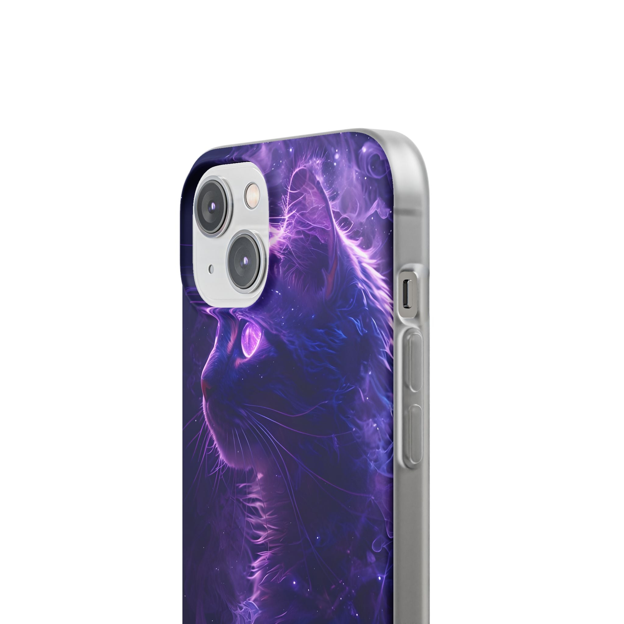 Purple Void Feline · Soft Custodia per iPhone