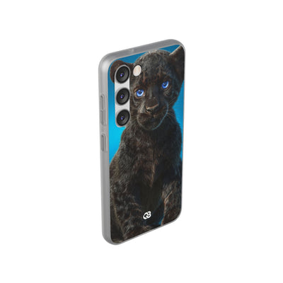 Sapphire Gaze Panther · Soft Phone Case for Samsung
