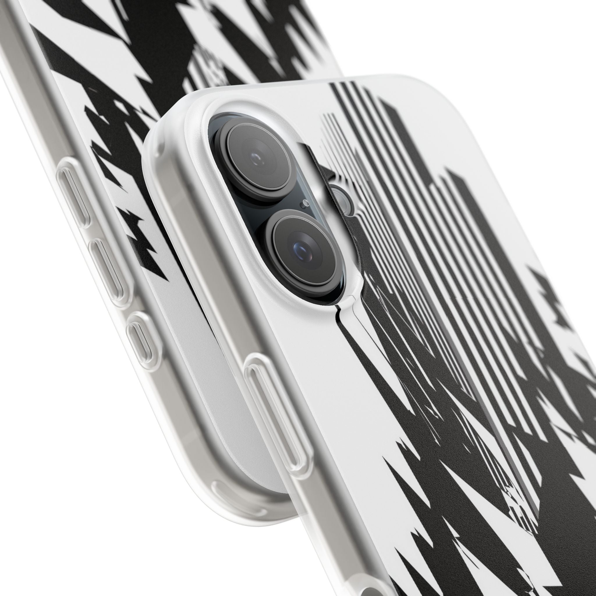 White Lite Phone Case for iPhone - Shattered Vector Spire