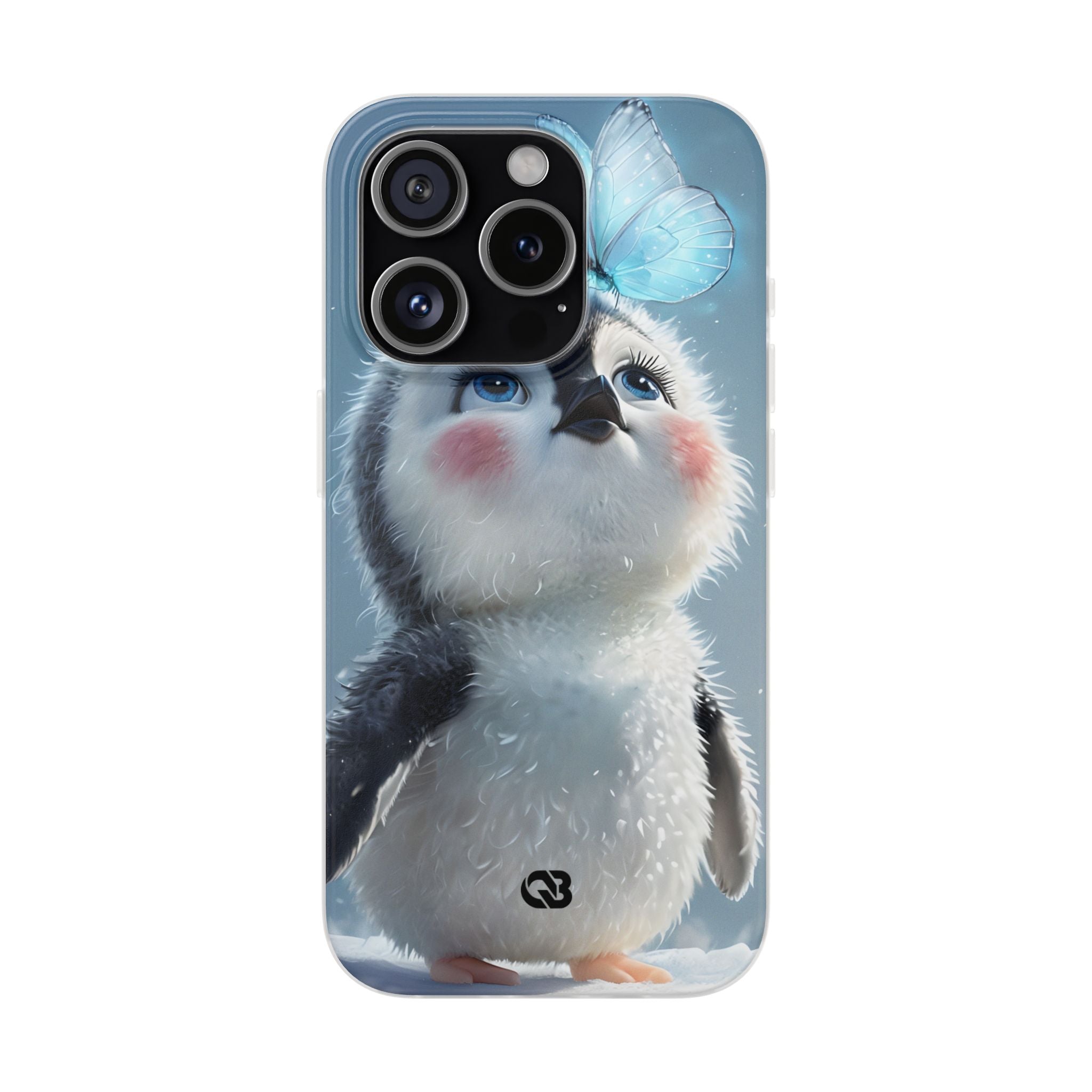 Frosty Penguin Glow · Soft Phone Case for iPhone