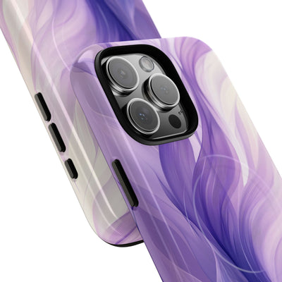 Amethyst Silk Waves · Tough+ Coque de téléphone pour iPhone · Magsafe