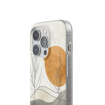 Burnt Horizon Lines · Soft Phone Case for iPhone