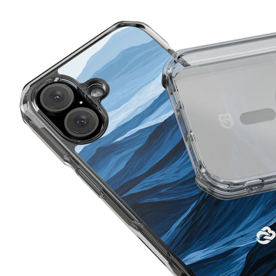 Blue Impact MagSafe Phone Case for iPhone - Cobalt Ridge Tides