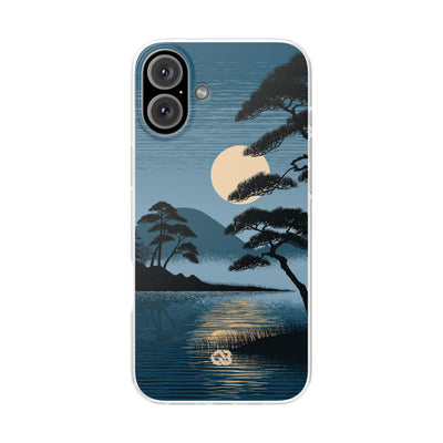 Blue Lite Phone Case for iPhone - Midnight Kyoto Pine
