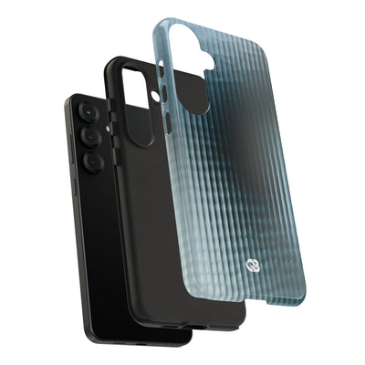 Blue Tough Phone Case for Samsung - Glacial Reeded Glass