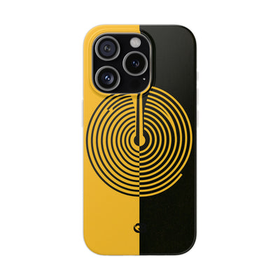 Yellow Lite Phone Case for iPhone - Voltage Sector Pulse