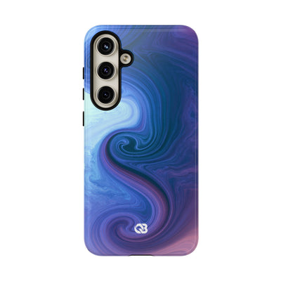 Azure Fluid Swirl · Tough Phone Case for Samsung · Blue