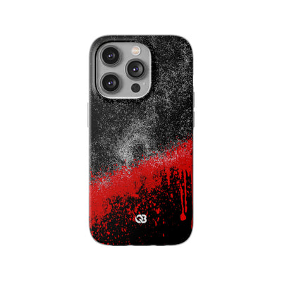 Crimson Noir Drip · Lite Phone Case for iPhone ·  Black