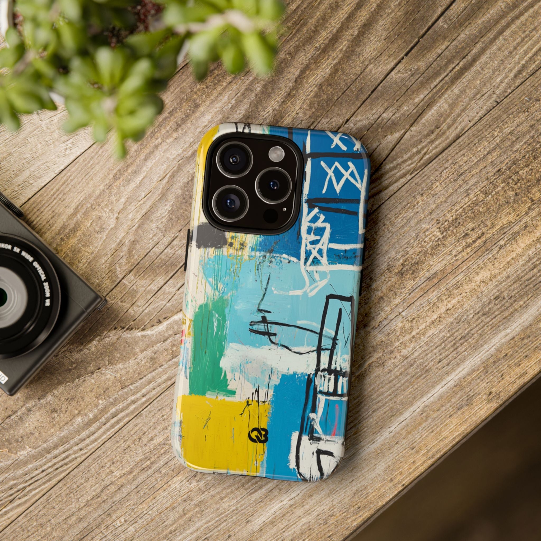 Azure Urban Scribble · Tough Phone Case for iPhone