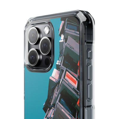 System Error Spire · Clear Impact Magnetic Phone Case for iPhone · Teal