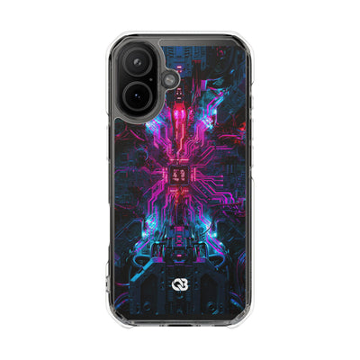 Neural Circuit Core · Clear Impact Magnetic Phone Case for iPhone ·  Black