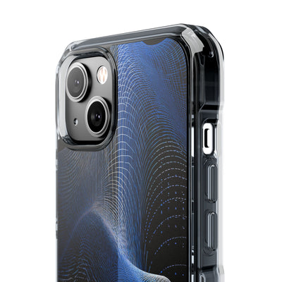 Blue Impact MagSafe Phone Case for iPhone - Electric Blue Flux