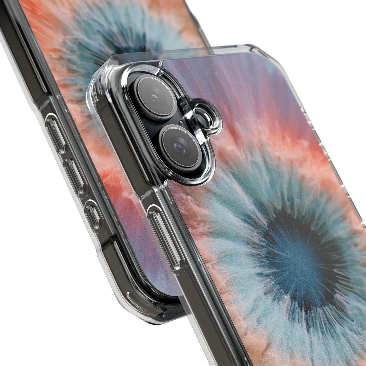 Radiant Aura Core · Clear Impact Magnetic Phone Case for iPhone · Orange