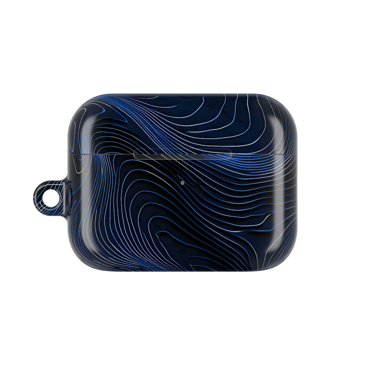 Midnight Topography · Hard Case for AirPods & AirPods Pro · Blue
