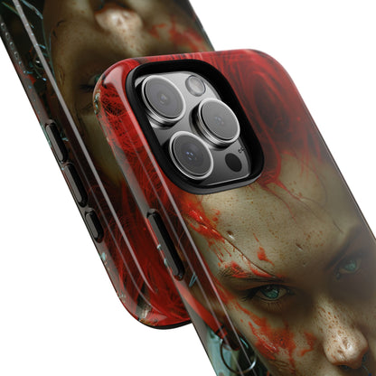 Roter Spike Blick iPhone 16 Pro Max Case - Tough