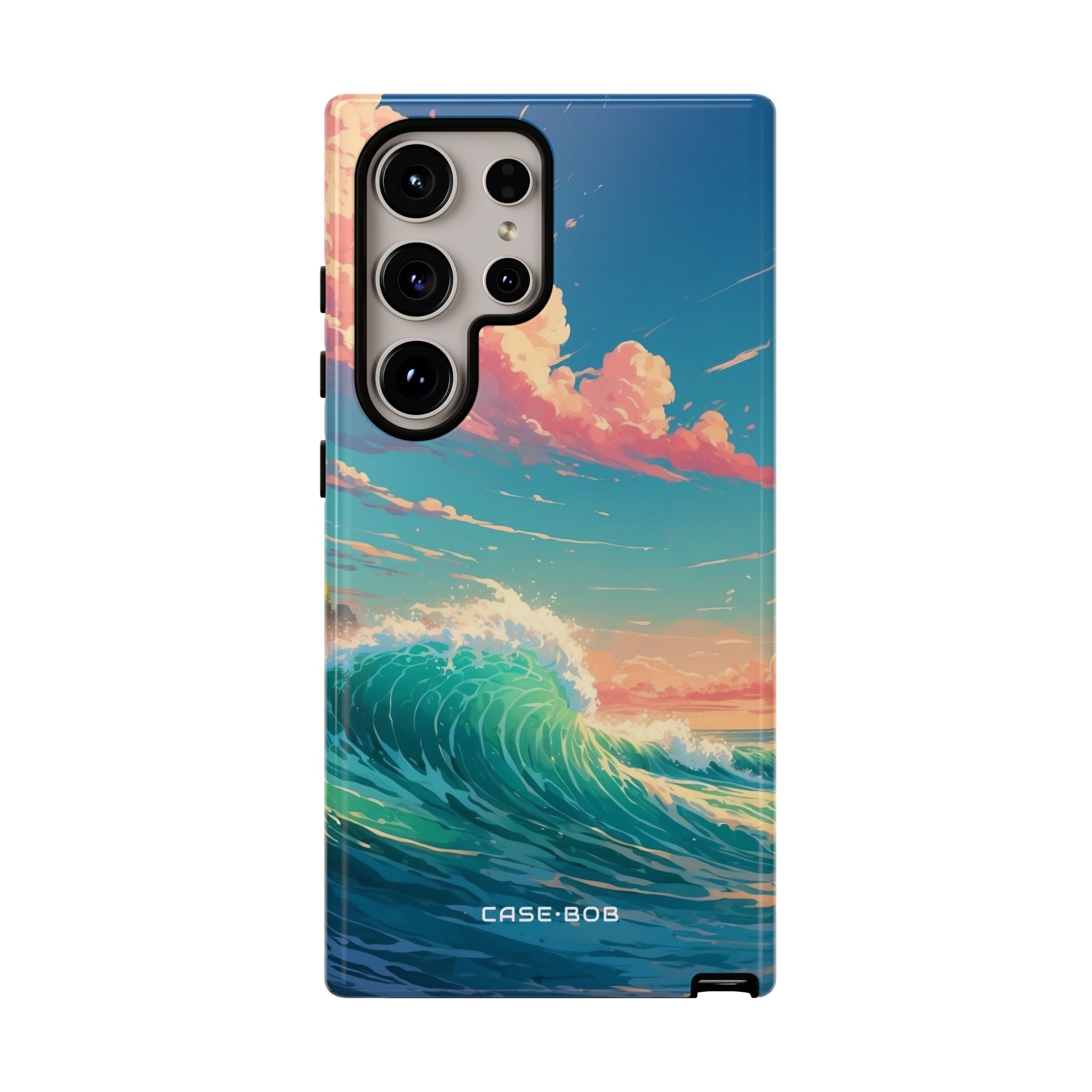 Turquoise Curl Samsung S24 Ultra Case - Tough