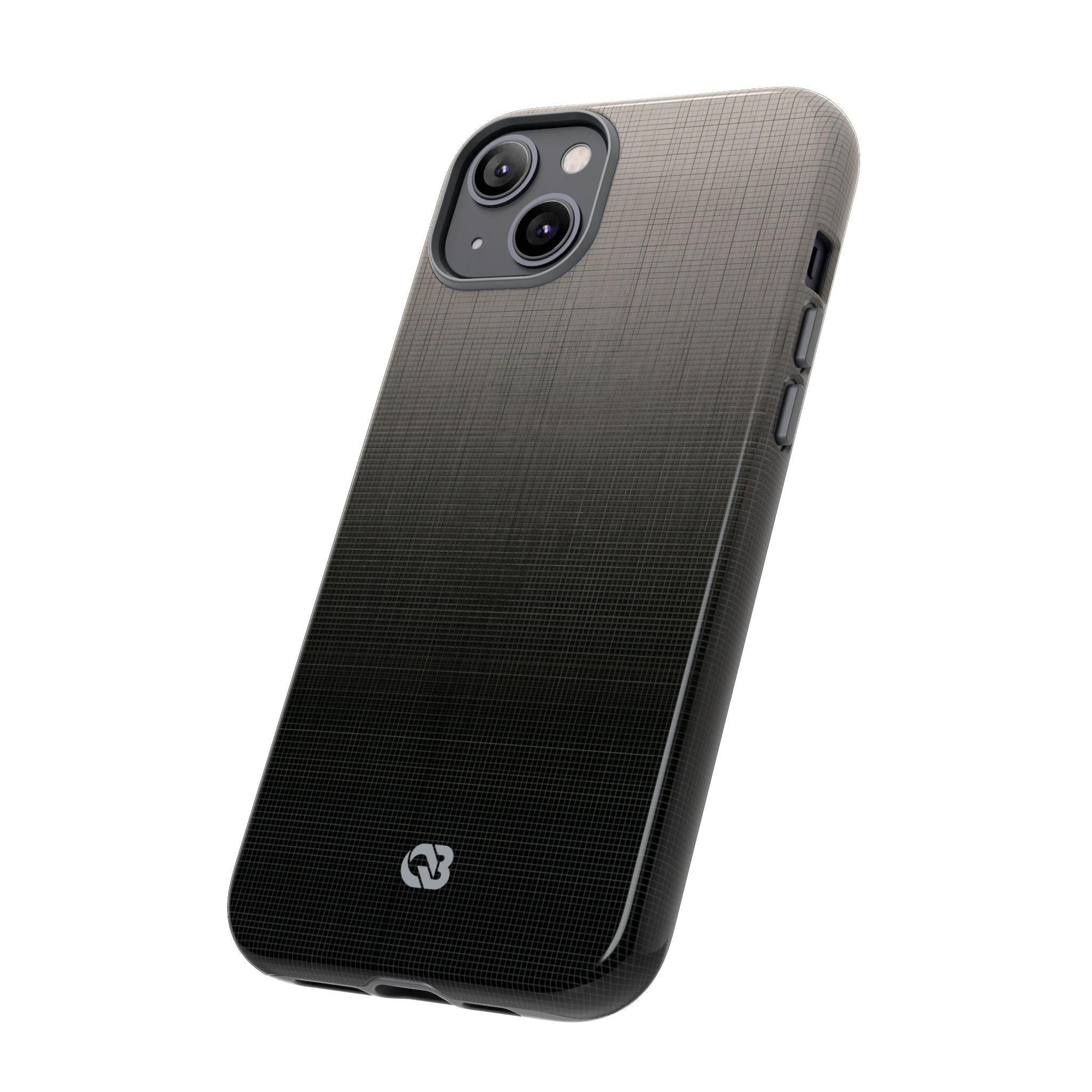 Grey Tough Phone Case for iPhone - Faded Sand Mesh